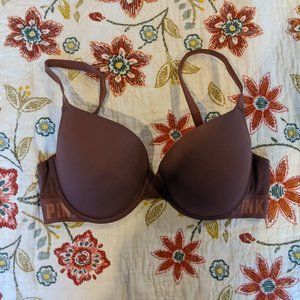 💙 BOGO FREE - Victoria Secret PINK - Brown Push-Up Bra - Size 36D